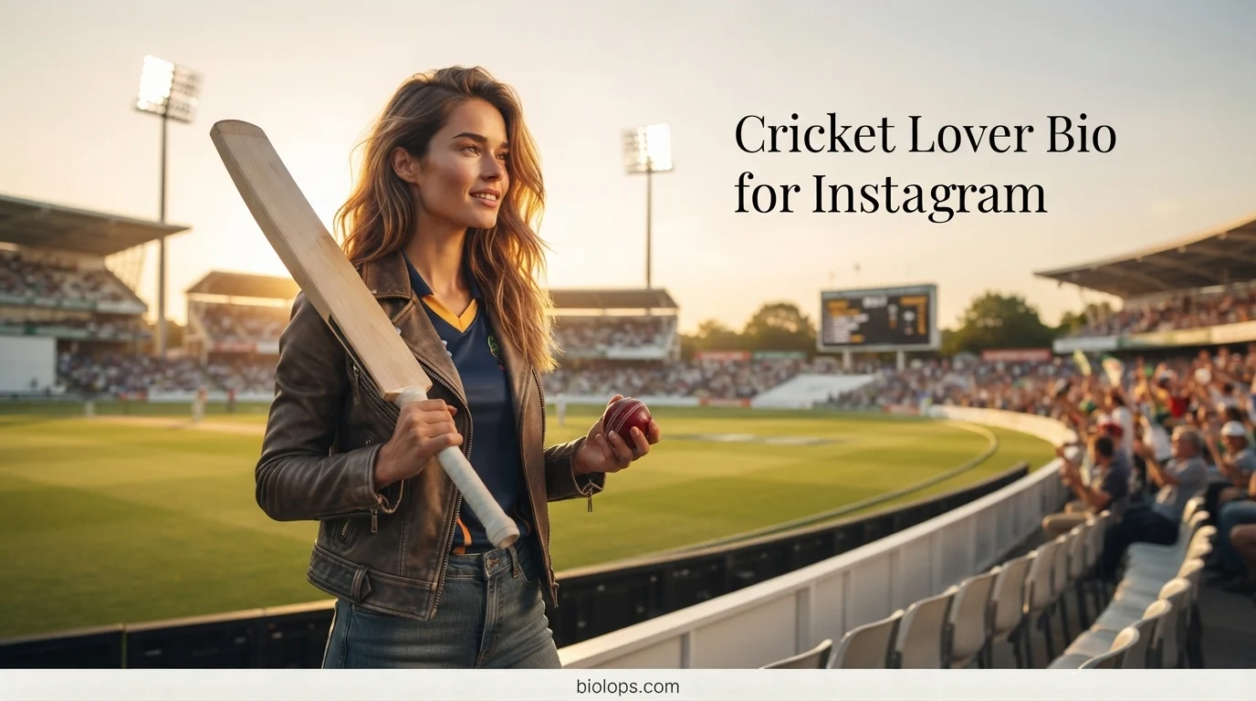 Cricket Lover Bio for Instagram
