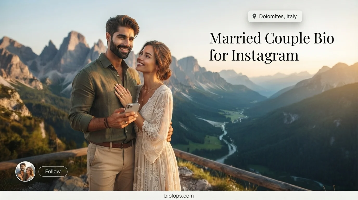 Married Couple Bio for Instagram